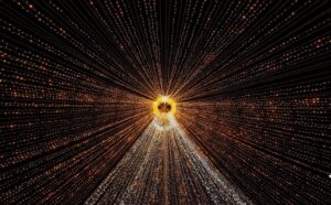 Immagine di luci d’Artista tipiche, come quelle di Salerno